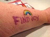 Judy: Here is my tattoo reminder for today.